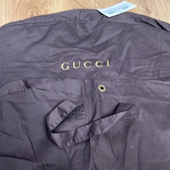 Gucci Brown Cotton Zipper and Foldable Garment Bag - New - Picture 3 of 5